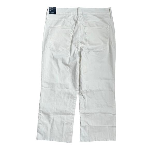 J. Crew Wide-Leg Crop Stretch Jean in All-Day Stretch Seashell White Size‎ 33 - Picture 5 of 10